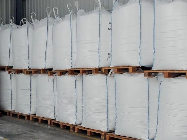 Big Bags apilados sobre pallets